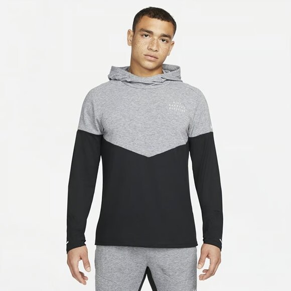 Nike Mens Therma-FIT Element Run Division Running Hoodie DM4638-010 Black Size M